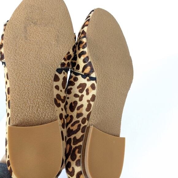 Jack Rogers Holly Leopard Print Haircalf Loafers Size 5 - Picture 7 of 10